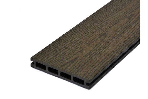 Террасная доска Woodvex Select тёмно-коричневый (Южная Корея)